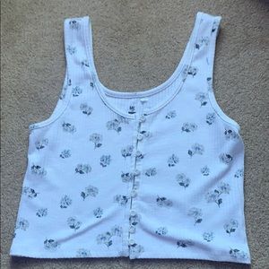 NWOT pacsun floral button up tank top!